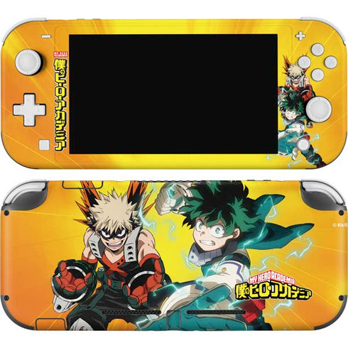 My Hero Academia Deku and Bakugo Season 5 Nintendo Switch Lite Skin